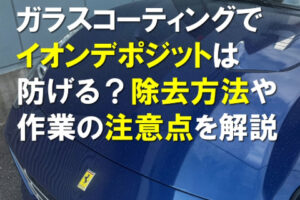 コーティングでイオンデポジットは防げる？