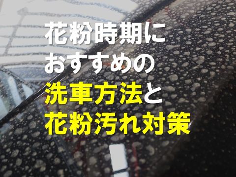 花粉汚れに悩む方必見！花粉時期におすすめの洗車方法と花粉汚れ対策