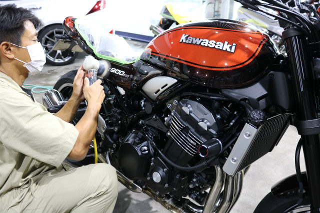 Kawasaki Z900RS バイクコーティング