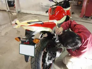 CBR400 バイクコーティング