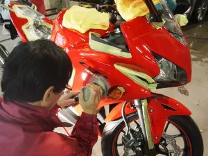 CBR400 バイクコーティング