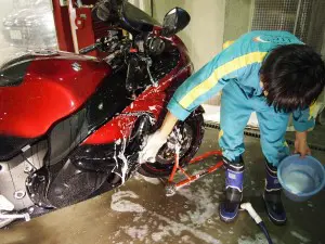 スズキ隼　バイクコーティング