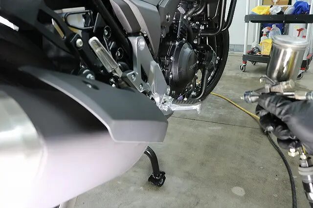 BMW R1200GS メッキパーツコーティング　下回り