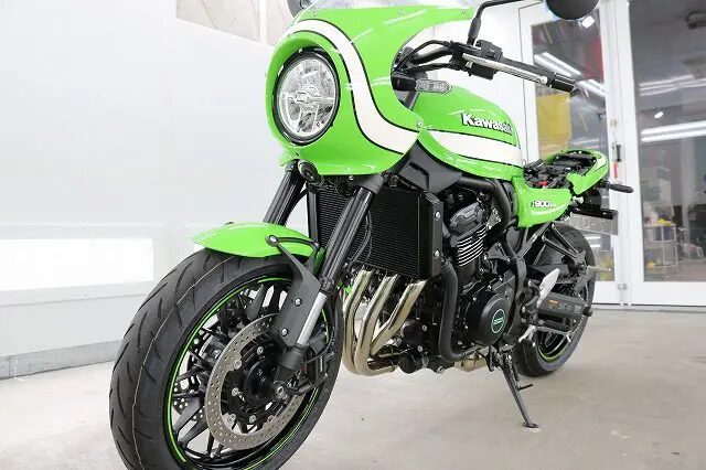 千葉県からお越しの新車カワサキZ900RSにセラミックプロ9H4層バイクコートを施工させていただきました。のアイキャッチ画像