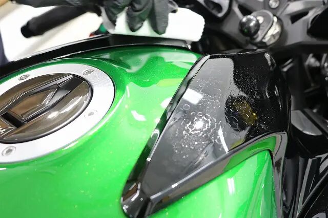 カワサキ Ninja H2SX+ バイク子ティング塗布　