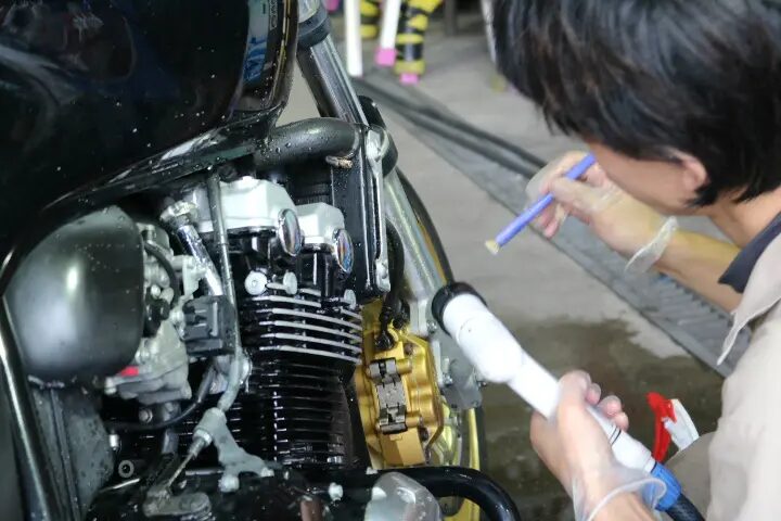 ホンダCB400　バイクコーティング