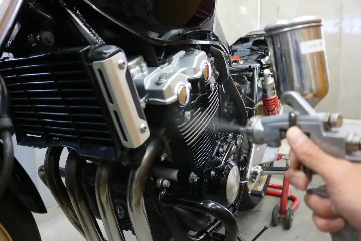 ホンダCB400　バイクコーティング