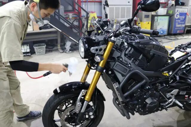 千葉県木更津市 ヤマハXSR900 バイクコーティング