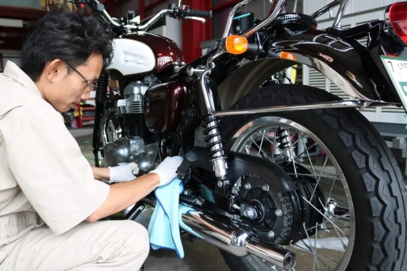 カワサキＷ650　バイクコーティング