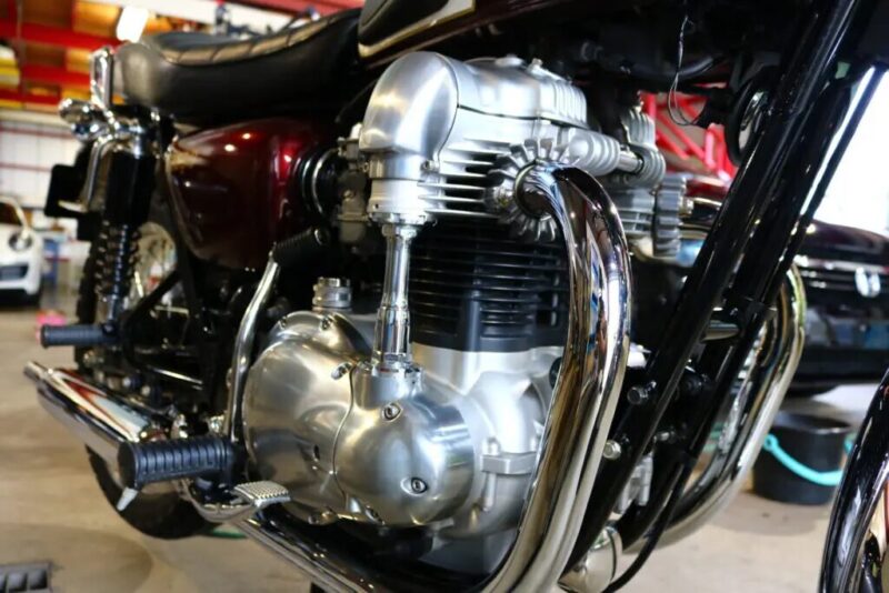 カワサキＷ650　バイクコーティング